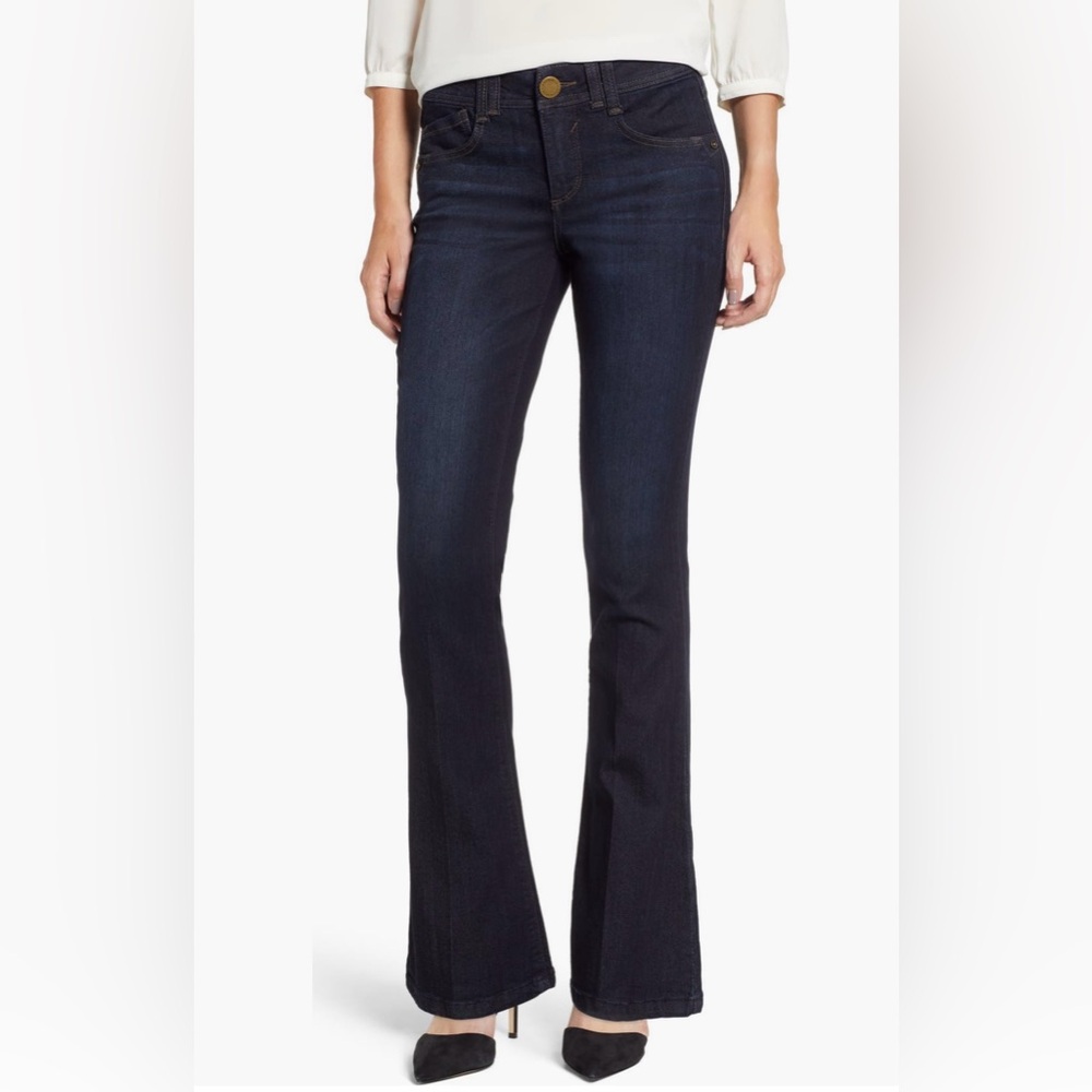 WIT & WISDOM Brittany ‘Ab’Solution Itty Bitty Bootcut Jeans Women's Dark Blue 4